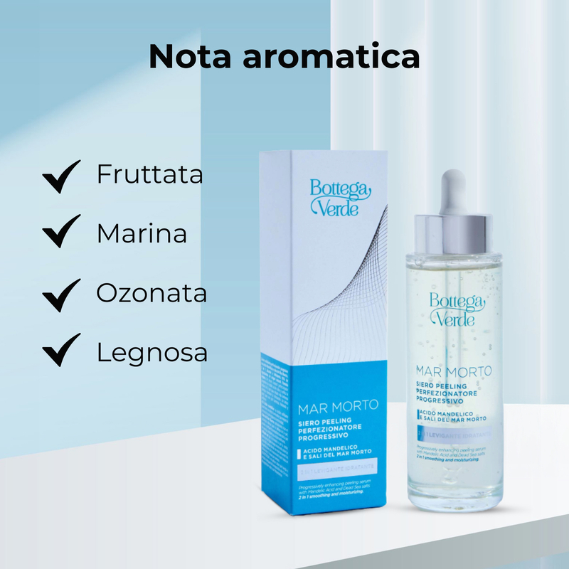 MAR MORTO - Peeling serum - progressively enhancing - Mandelic Acid and Dead Sea Salts - progressively enhancing action - 2 in 1 smoothing and moisturizing