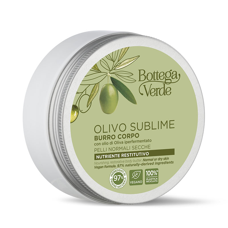 Olivo Sublime Burro corpo nutriente restitutivo con olio di Oliva iperfermentato pelli normali secche