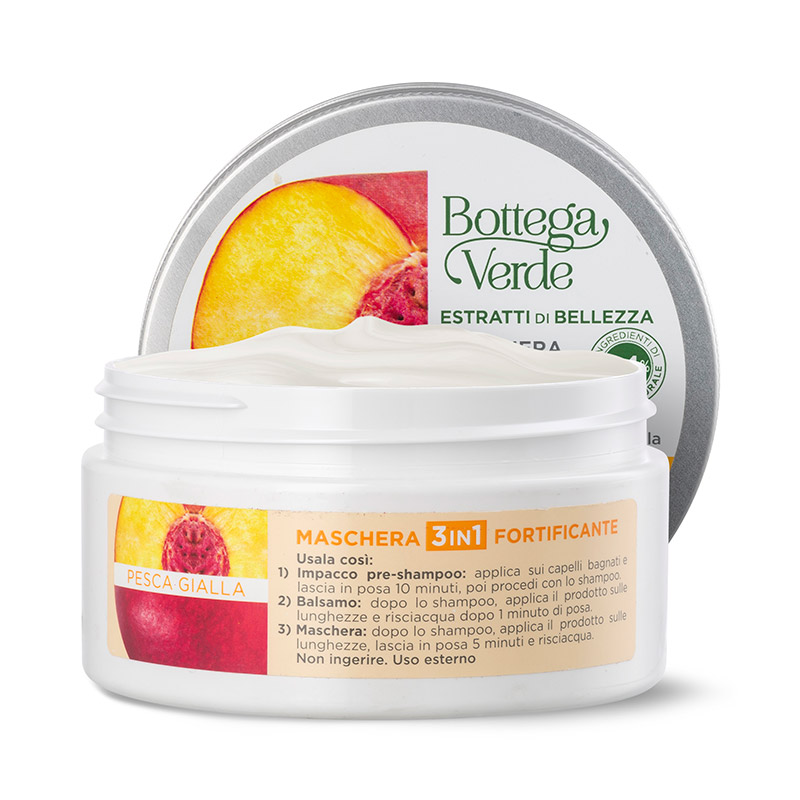 Estratti di bellezza - Yellow Peach - 3-in-1 strengthening mask - with yellow Peach extract (200 ml) - to strengthen normal hair