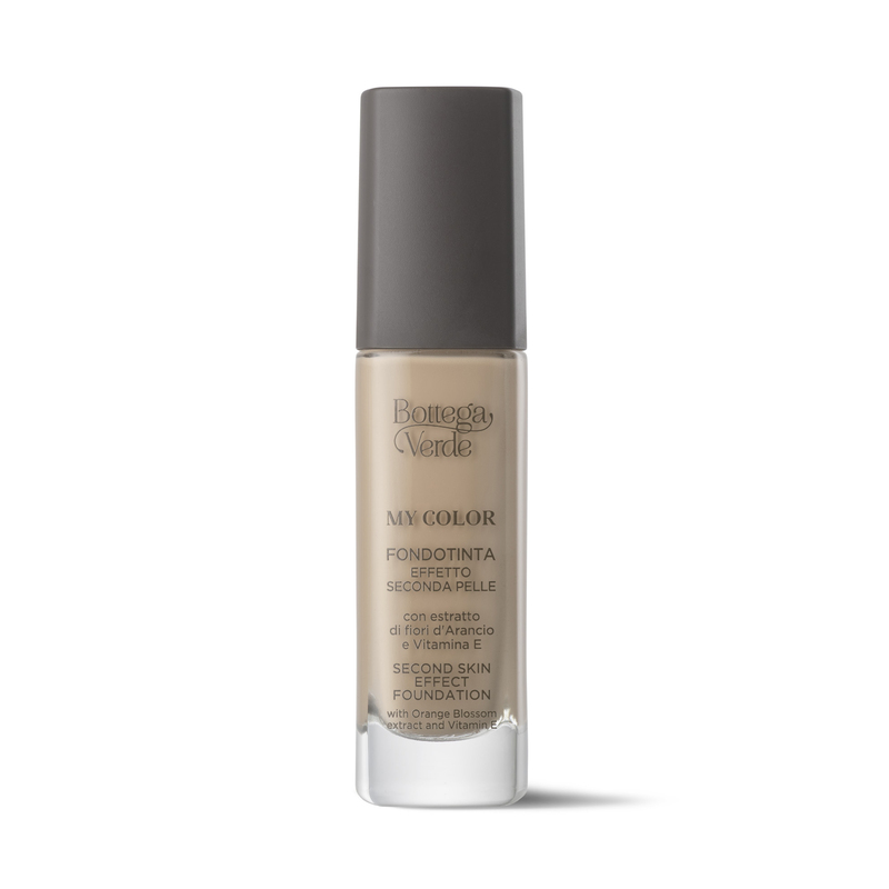 Fondotinta My Color - Second Skin Effect Foundation - with Orange Blossom Extract and Vitamin E (30 ml)