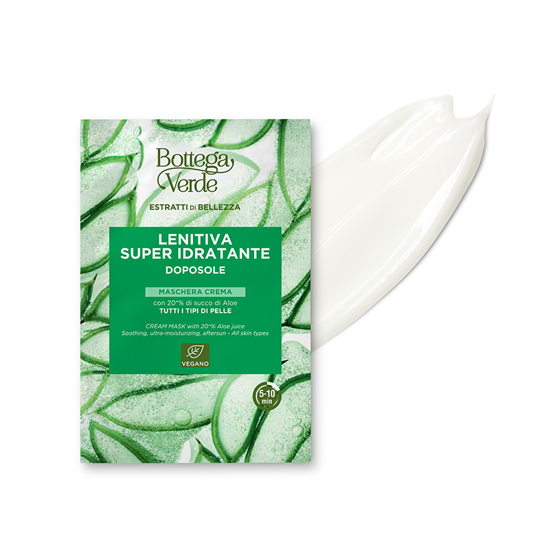 Bottega Verde Estratti di bellezza - Maschera crema - con 20% di succo di Aloe* - super idratante, lenitiva, doposole - tutti i tipi di pelle