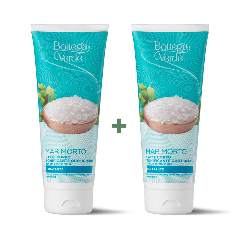 **1+1 GRATIS** MAR MORTO - Latte corpo tonificante quotidiano - con sali del Mar Morto - idratante