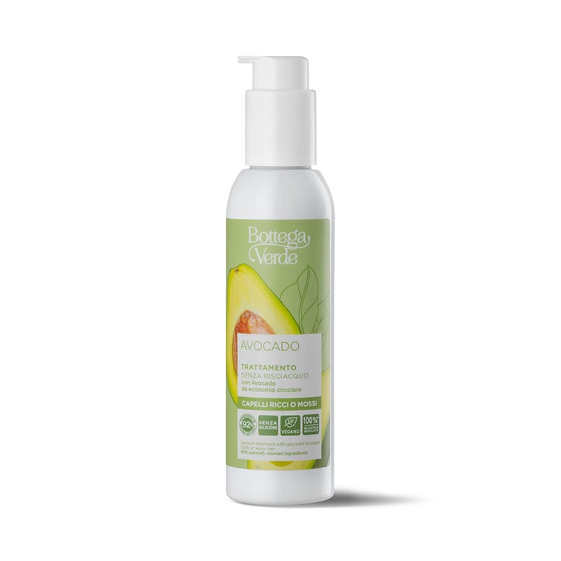 AGUACATE - Tratamiento sin aclarado - con Aguacate de economía circular (150 ml) - cabello ondulado o rizado