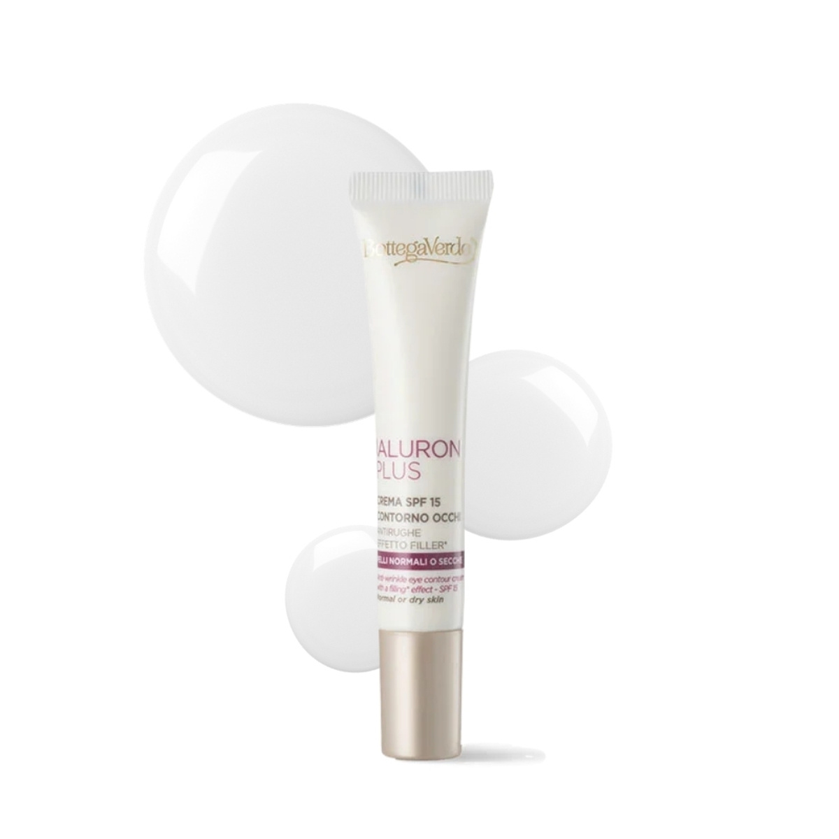 Ialuron Plus - Anti-wrinkle Eye Contour Cream with a Filling* Effect, containing Hyaluronic Acid and White Flower Extracts, SPF15 (15 ml) - Normal or dry skin