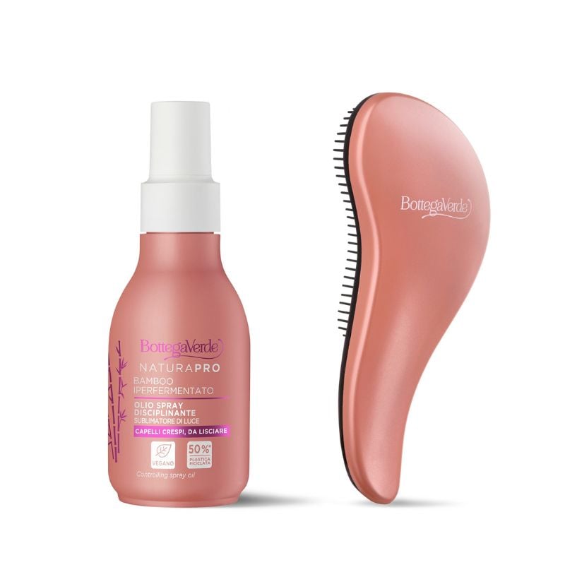 Spray oil + Detangling hairbrush Offer