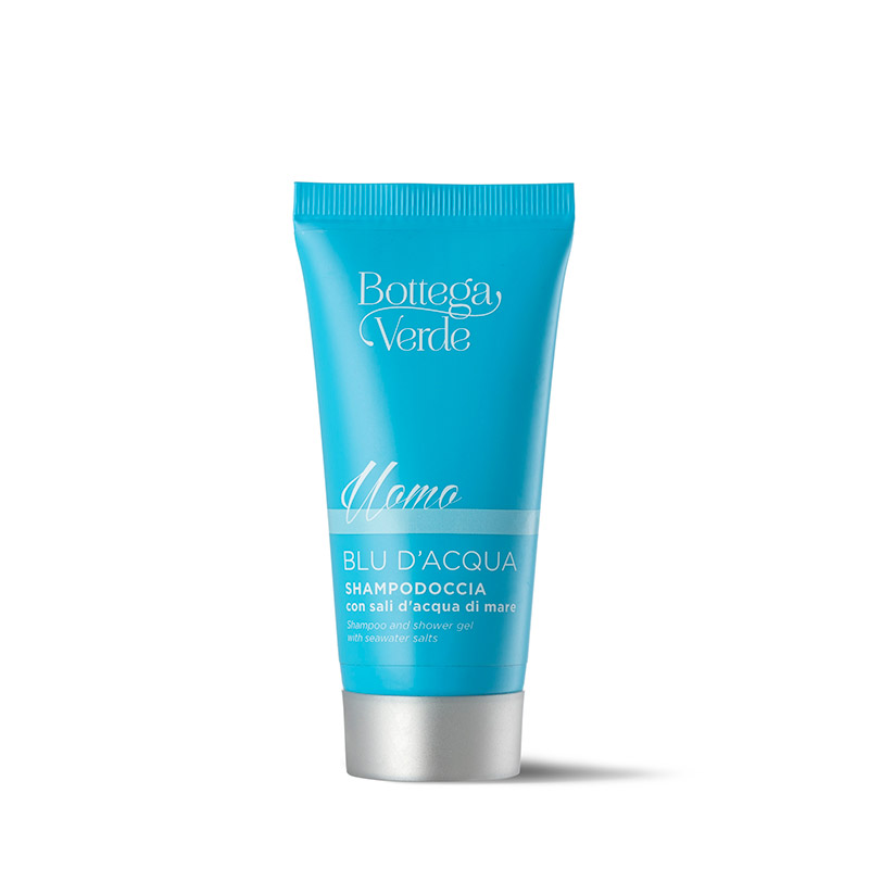 UOMO - Blu d'Acqua - Shampoo and shower gel with seawater salts (50 ml)