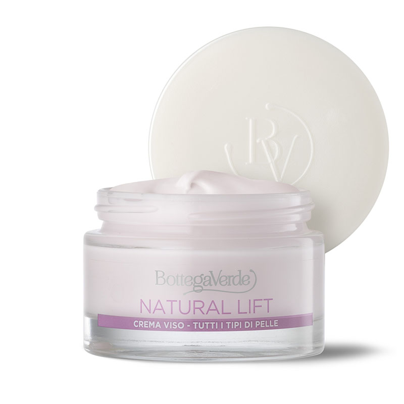 Natural Lift - Crema facial de día primeras arrugas, efecto alisador y antiestrés, con Argireline®, Pluridefence® y extracto de Arándano (50 ml) para todo tipo de piel - edad 30 + Cara - Antiarrugas