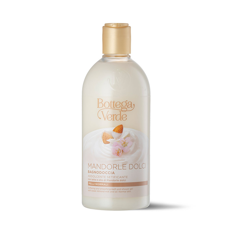 Bath and shower gel - softening and smoothing - with Sweet almond milk and oil (400 ml) - normal skin