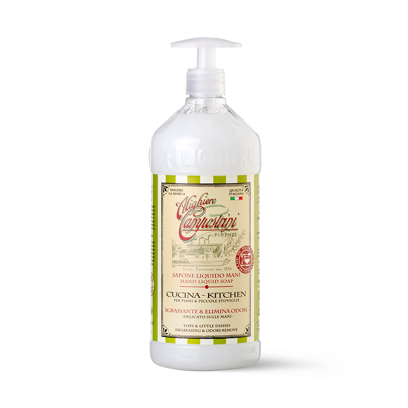 ALIGHIERO E CAMPOSTRINI Mani e Cucina sapone liquido per piani cucina e stoviglie con sapone di Cocco