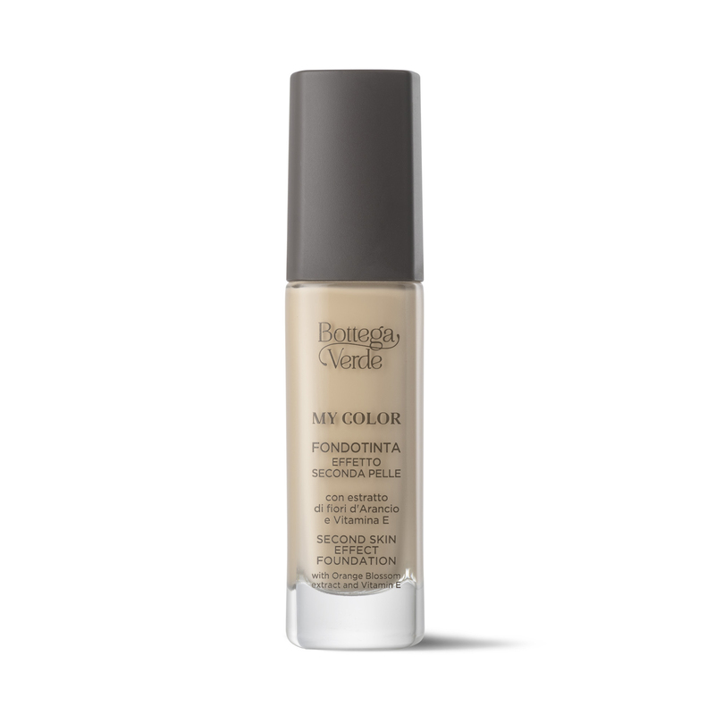 Fondotinta My Color - Second Skin Effect Foundation - with Orange Blossom Extract and Vitamin E (30 ml)
