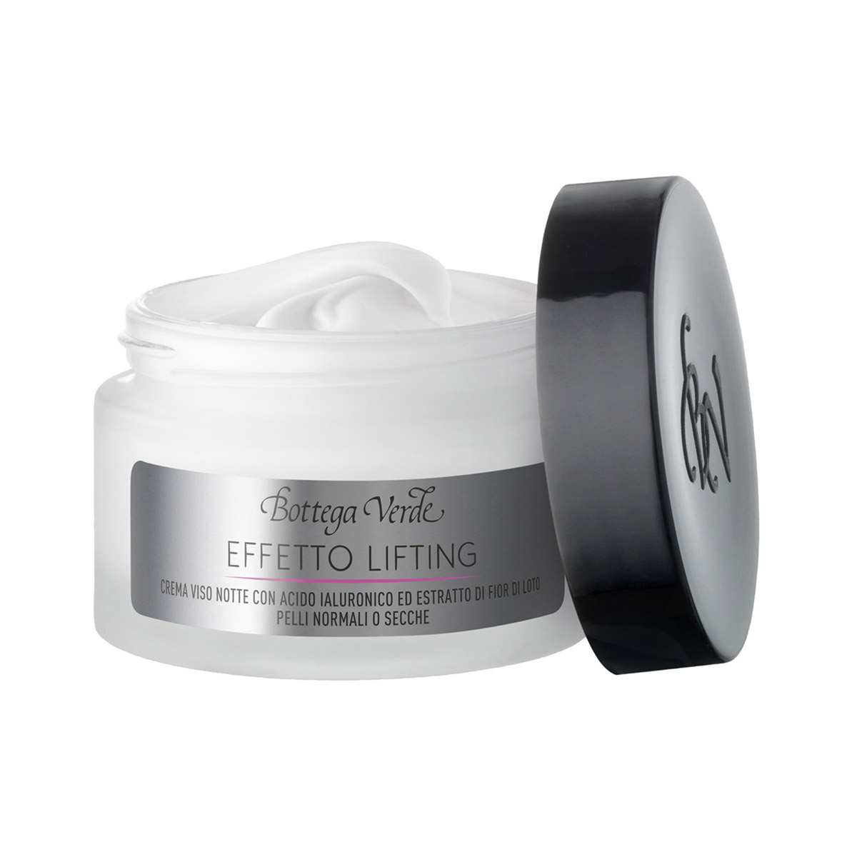 Effetto Lifting - Night Face Cream with Hyaluronic Acid and Lotus Flower Extract (50 ml) - for normal or dry skin