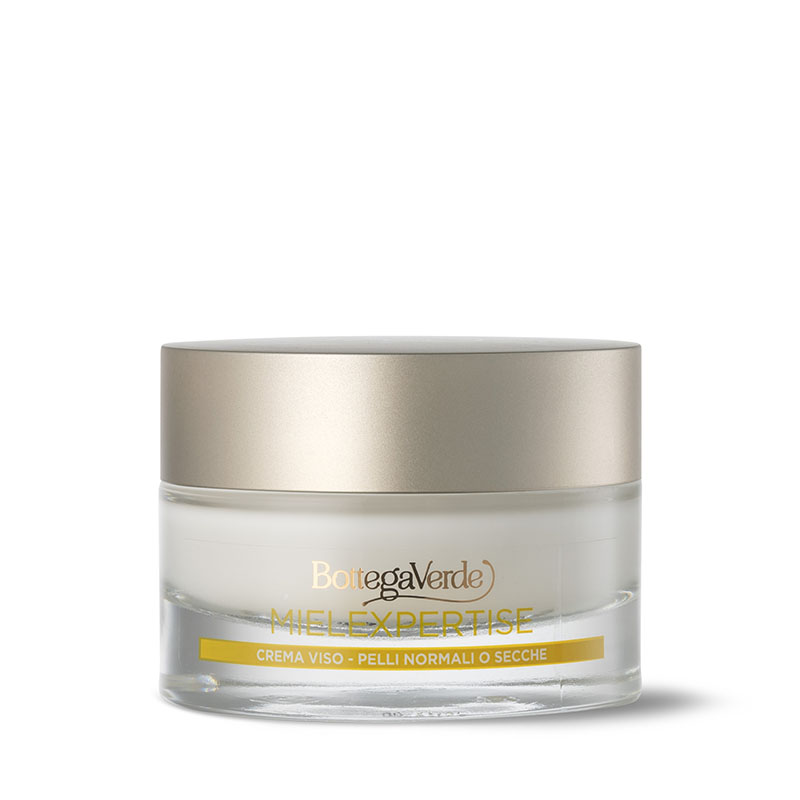 Bottega Verde Mielexpertise - Crema viso giorno - antirughe rivitalizzante protettiva - con Cuore di Miele® e Pluridefence®- pelli normali o secche