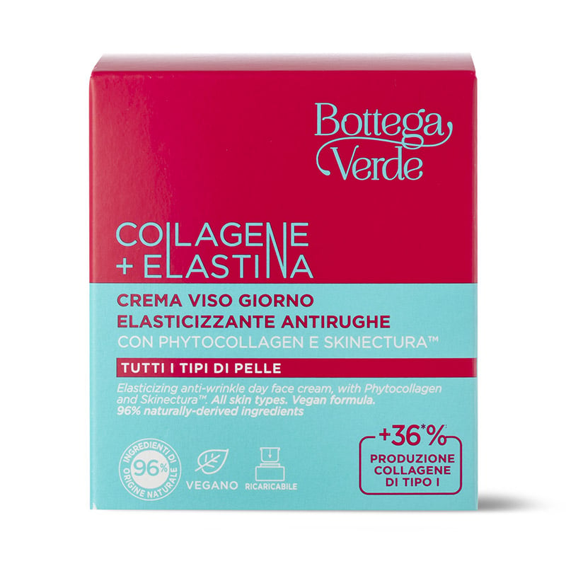 Crema facial de día elastizante antiarrugas - con Phytocollagen y Skinectura (50 ml) - todo tipo de pieles