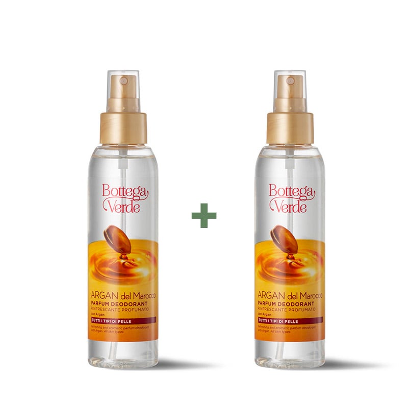 Offerta 2 pezzi  Argan del Marocco - Parfum deodorant - rinfrescante profumato - con Argantutti i tipi di pelle