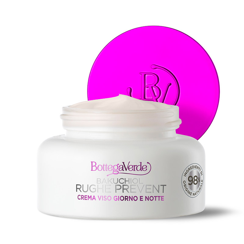 Bakuchiol - Rughe prevent - Crema viso giorno e notte - prevenzione e trattamento rughe - azione Retinolo naturale - alta tollerabilità - tutti i tipi di pelle