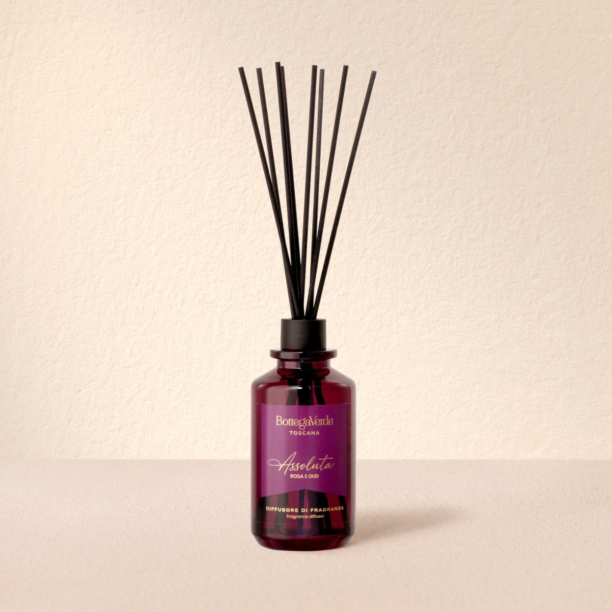 Assoluta - Rosa e Oud - Reed fragrance diffuser (200 ml)