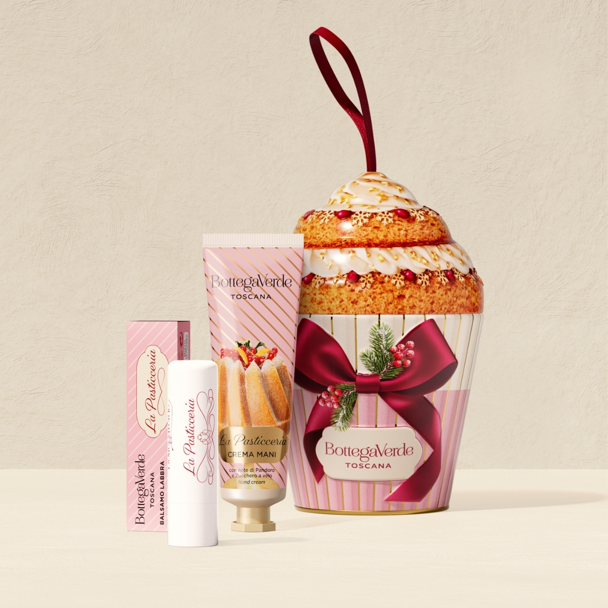 Pandoro and Icing Sugar cupcake set