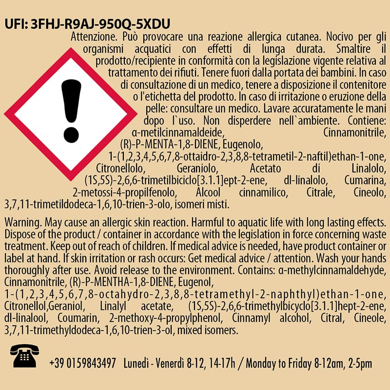 Fantasia di Spezie - Home Collection  - Profuma bucato con note di Cannella e Ginger