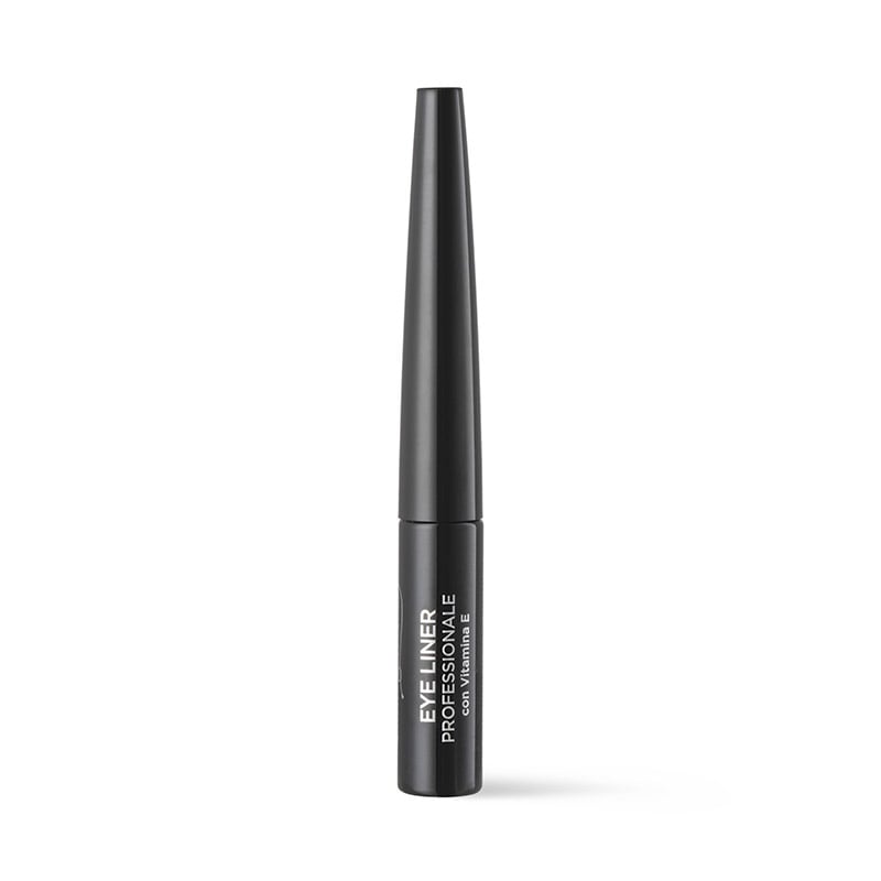 Professional eye liner with brush with Vitamin E - Black