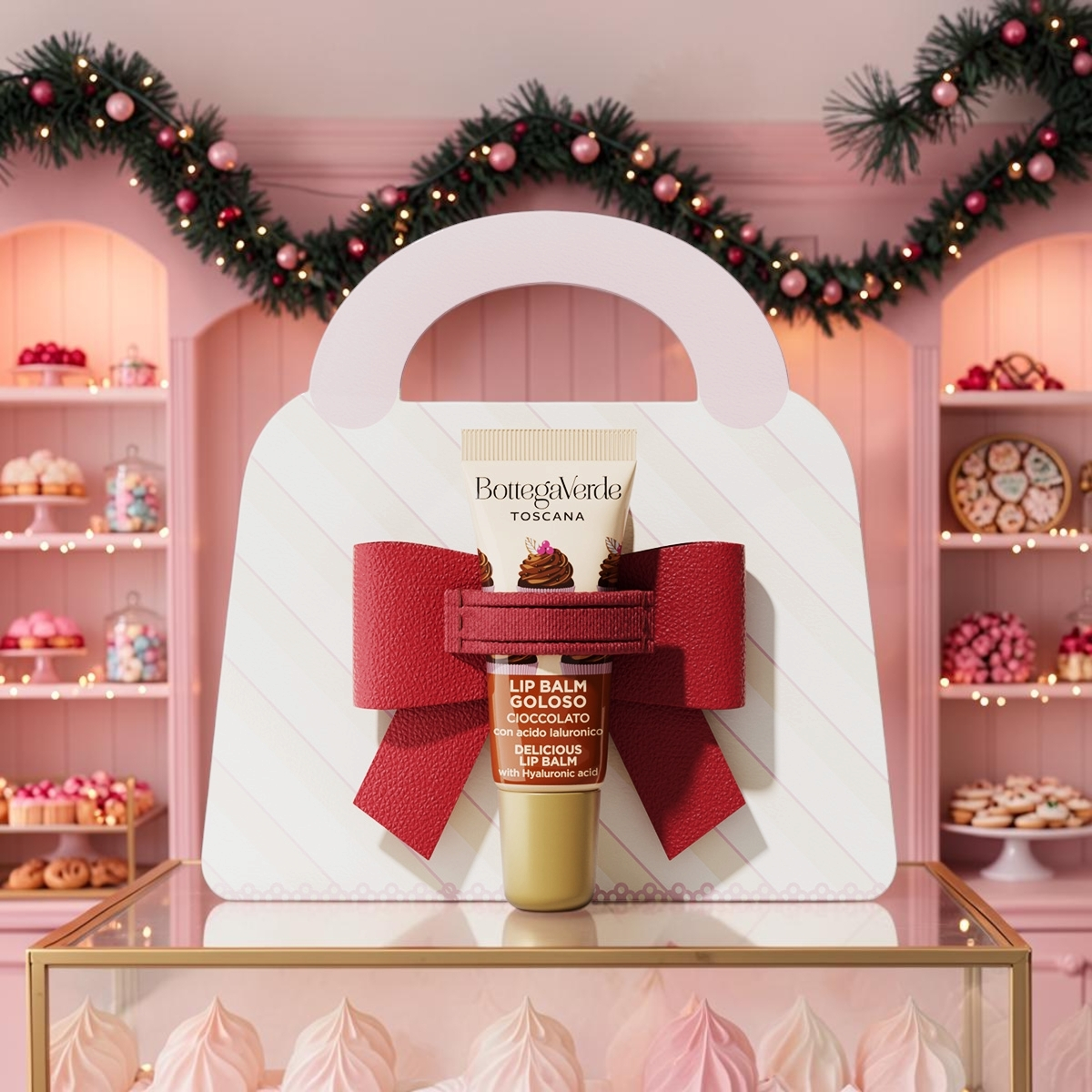 Chocolate lip balm + charm