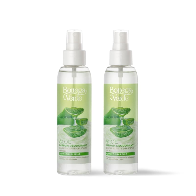Offer 2 pieces Aloe - parfum deodorant - gently refreshing - with Aloe (125 ml) - all skin types