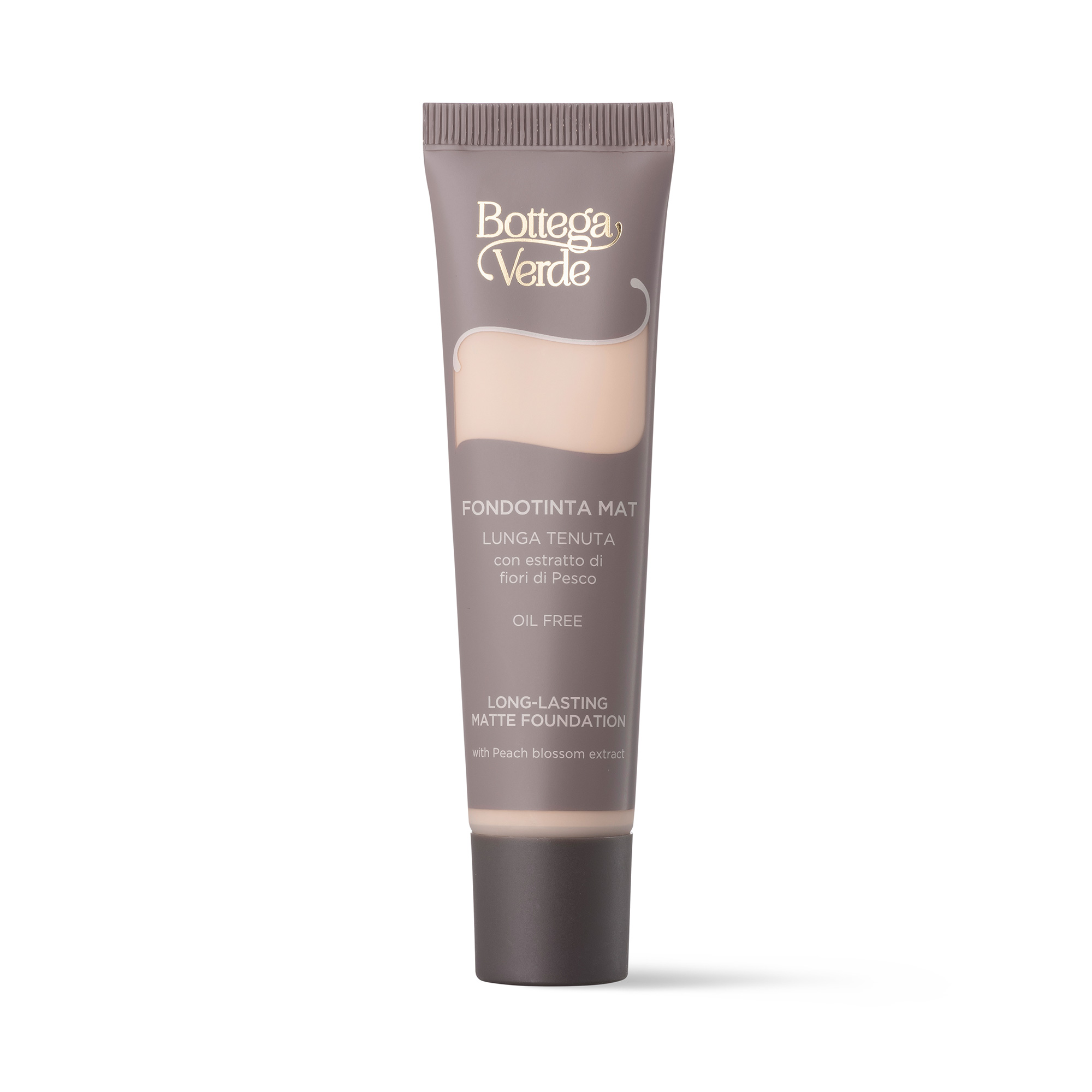 Long-lasting matte foundation with Peach blossom extract (30 ml) - oil free