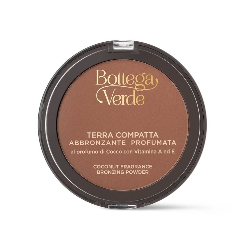Coconut fragrance face powder with Vitamins A and E (17 g) - fragrant bronzing