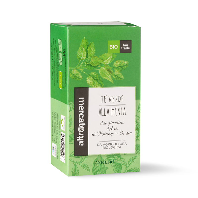 ALTROMERCATO Tè verde alla menta bio