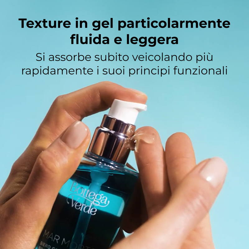 Mar Morto - Moisturizing booster gel serum - with Hyaluron Complex and Dead Sea Salts (100 ml) - immediate, lasting moisturizing