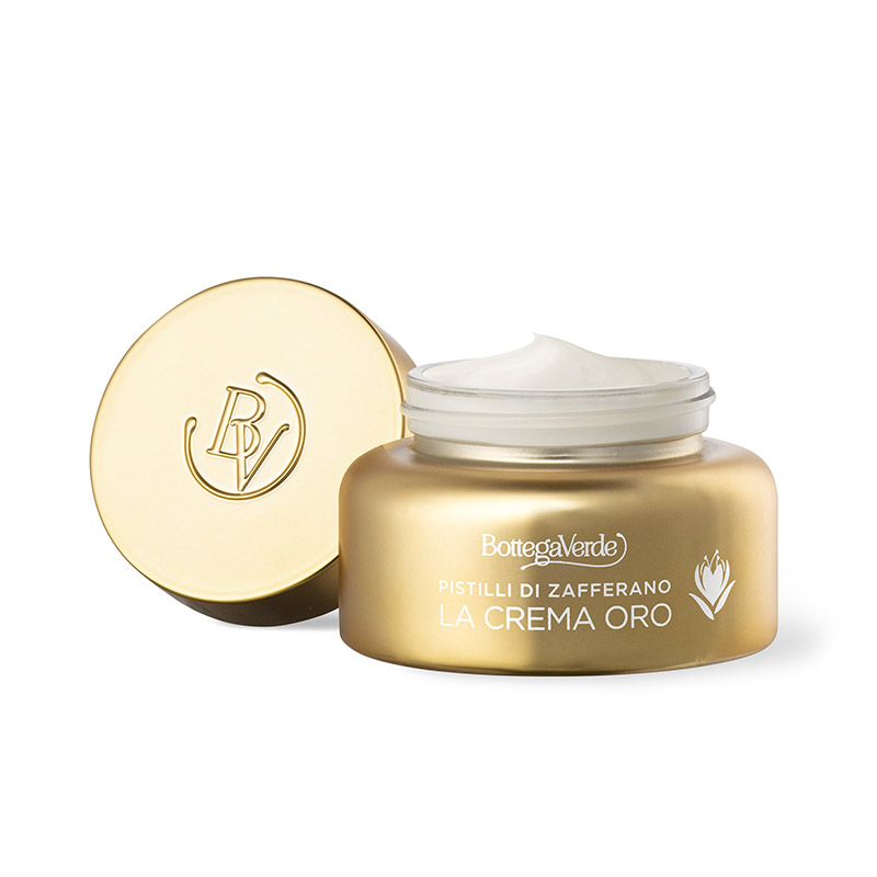 Pistilli di Zafferano - La crema oro - Tratamiento facial de día y de noche - antiedad global - con pistilos de Azafrán y Sun'Chronize a base de flores de Azafrán (50 ml) - todo tipo de pieles