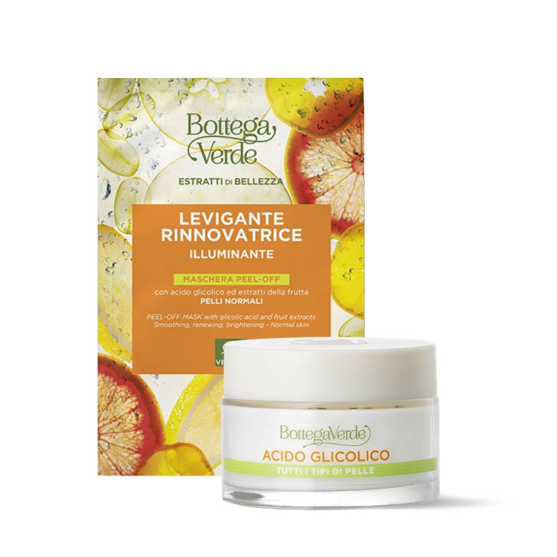 Offerta acido Glicolico - Crema viso + maschera peel-off