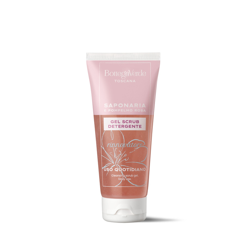 SAPONARIA AND PINK GRAPEFRUIT - Cleansing scrub gel - daily use - renewing (100 ml)