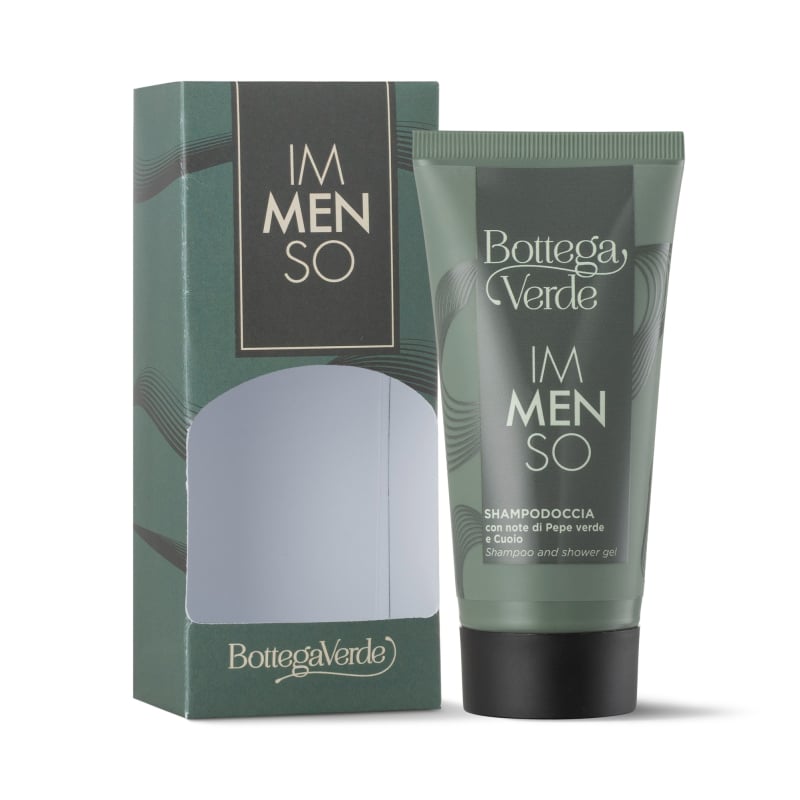 Immenso - Shampodoccia con note di Pepe verde e Cuoio