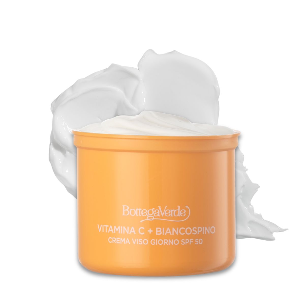 Vitamina C + Biancospino - Ricarica Crema viso giorno idratante antimacchia SPF50 - con Vitamina C, Biancospino e Cybright - riduce l'intensit&agrave; delle macchie