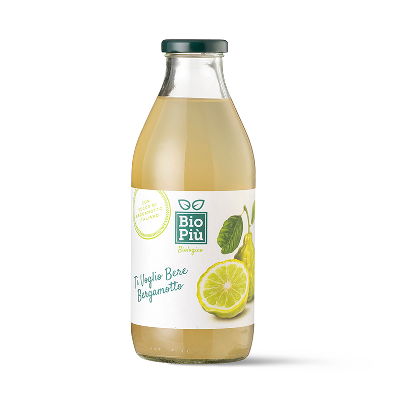 BIO PIU' - Succo biologico Mela e Bergamotto parzialmente concentrato