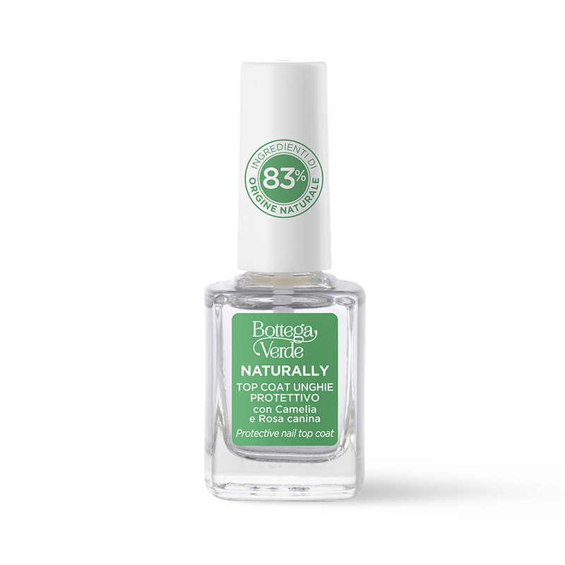 NATURALLY - Top coat protector para uñas con Camelia y Escaramujo (10 ml)