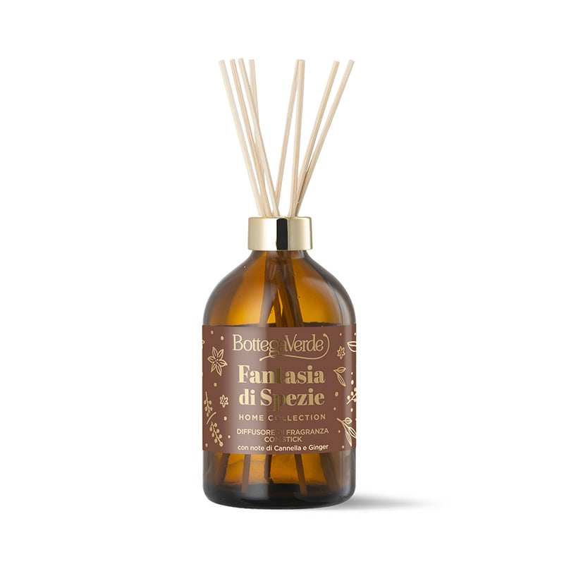 Fantasia di Spezie - Home Collection - Diffusore di fragranza con stick con note di Cannella e Ginger