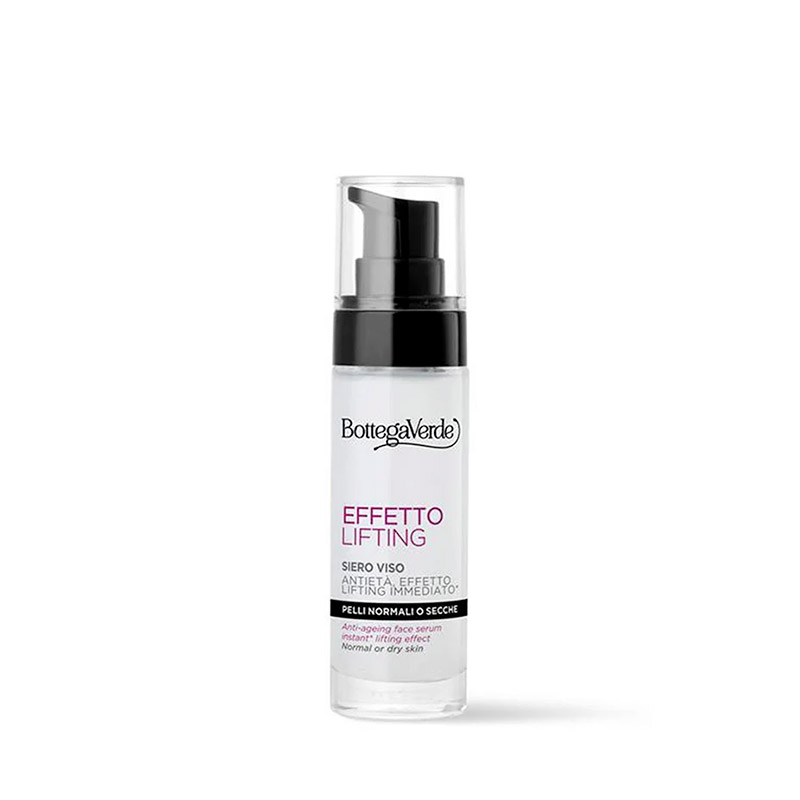 Image of Bottega Verde Effetto Lifting - Siero viso antietà, effetto lifting immediato*, con acido Ialuronico ed estratto di Fior di Loto - pelli normali o secche