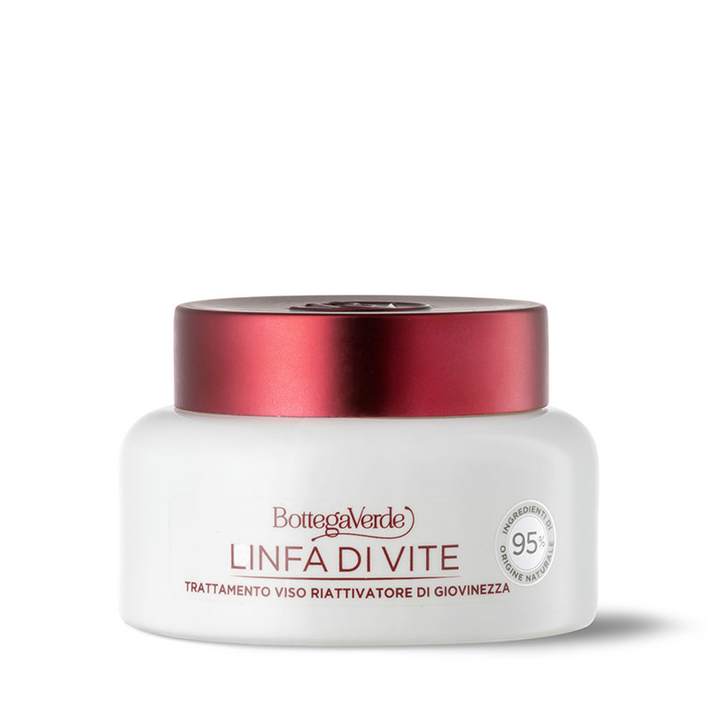 Linfa di Vite - Youth re-activator day and night face treatment - with Vine Sap and a Red Grape phytocomplex from Tenuta Massaini (50 ml) - all skin types
