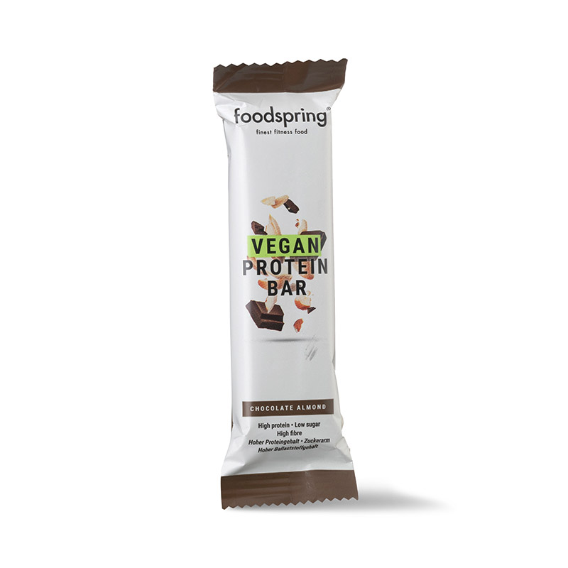 FOODSPRING Vegan Protein Bar Cioccolato e Mandorla FOODSPRING Vegan Protein Bar Cioccolato e Mandorla