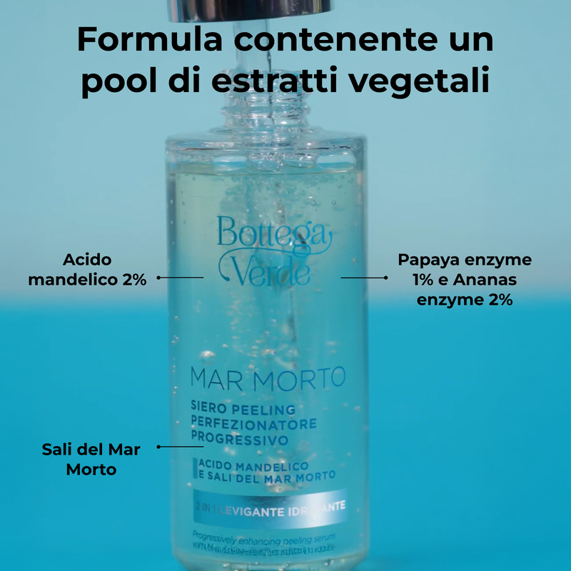 MAR MORTO - Peeling serum - progressively enhancing - Mandelic Acid and Dead Sea Salts - progressively enhancing action - 2 in 1 smoothing and moisturizing