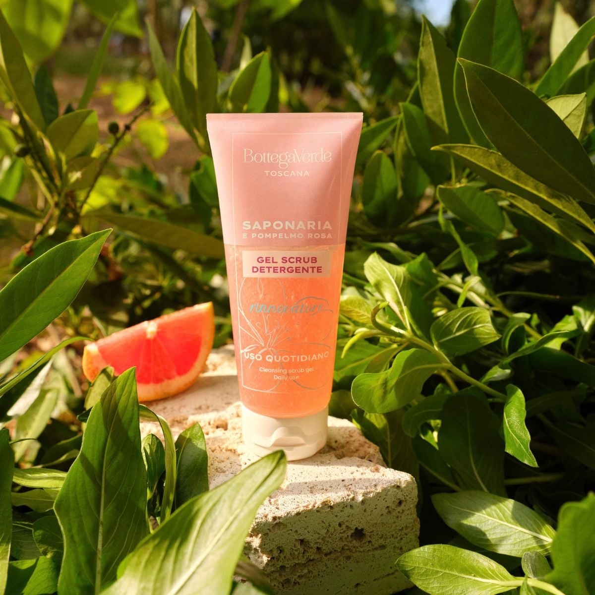 SAPONARIA AND PINK GRAPEFRUIT - Cleansing scrub gel - daily use - renewing (100 ml)