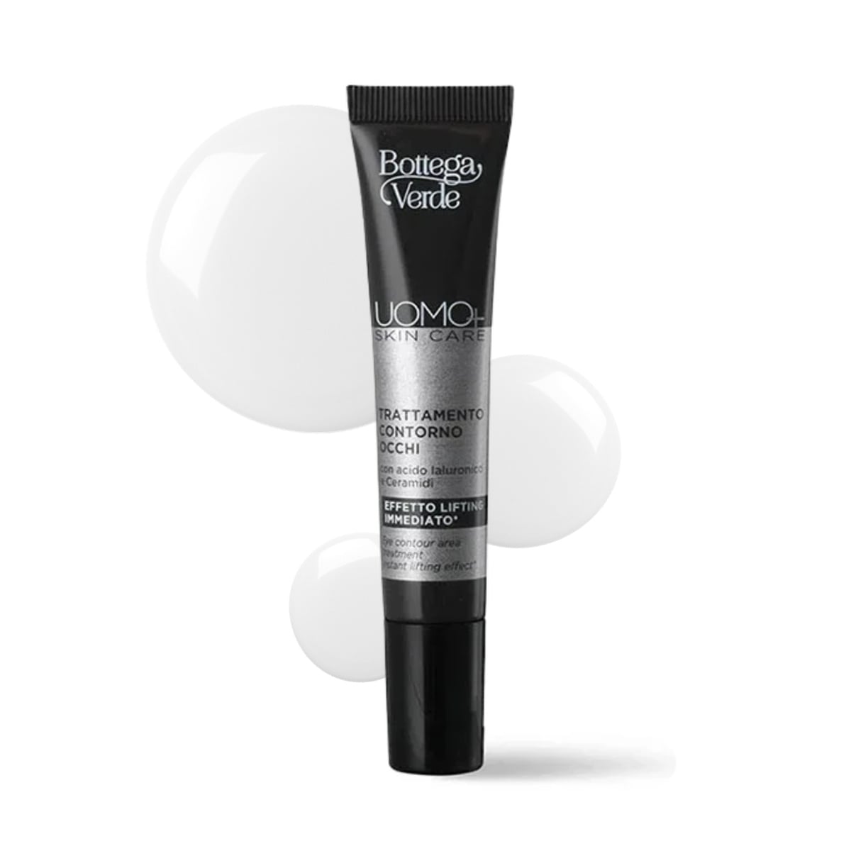 UOMO+ skincare - Trattamento contorno occhi - effetto lifting immediato* - con acido Ialuronico e Ceramidi