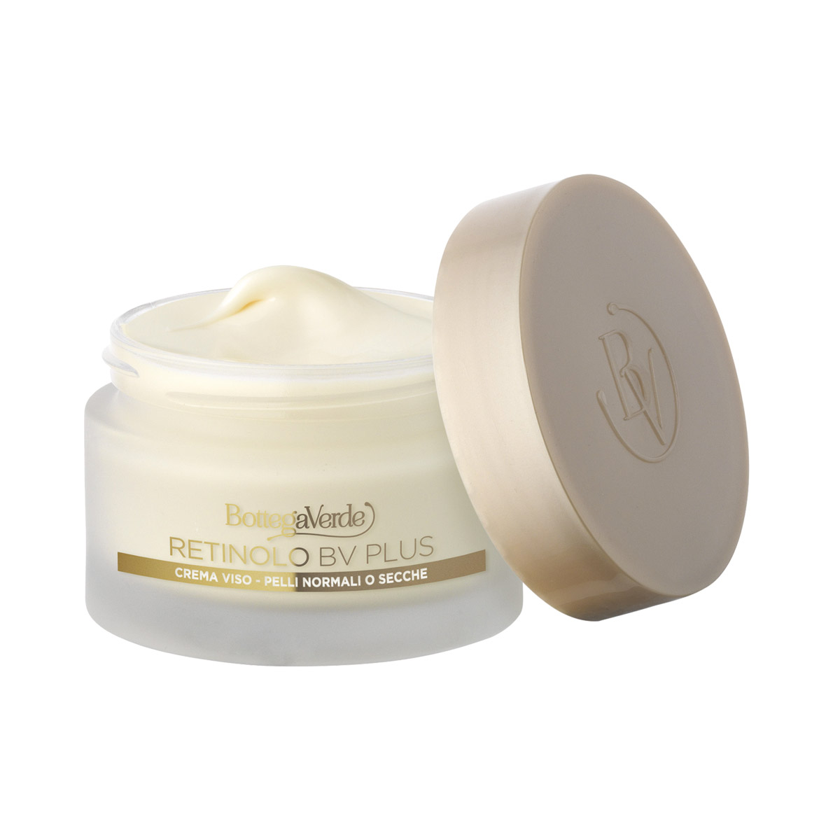 Retinolo Bv Plus - Crema viso - antietà elasticizzante, con Pro-Retinolo, Collagene vegetale e acido laluronico - pelli normali o secche