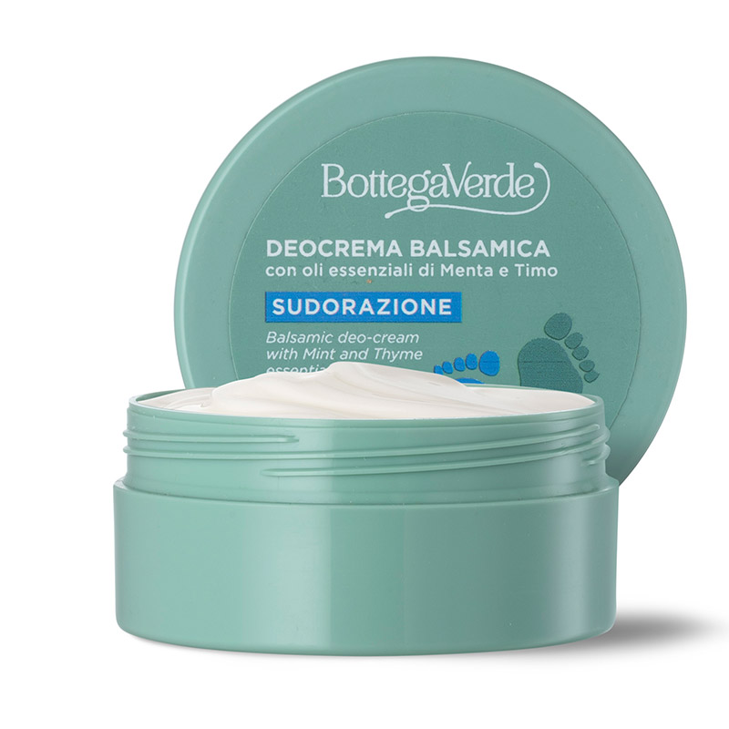 Deocrema balsámica con aceites esenciales de Menta y Tomillo (100 ml) - sudoración