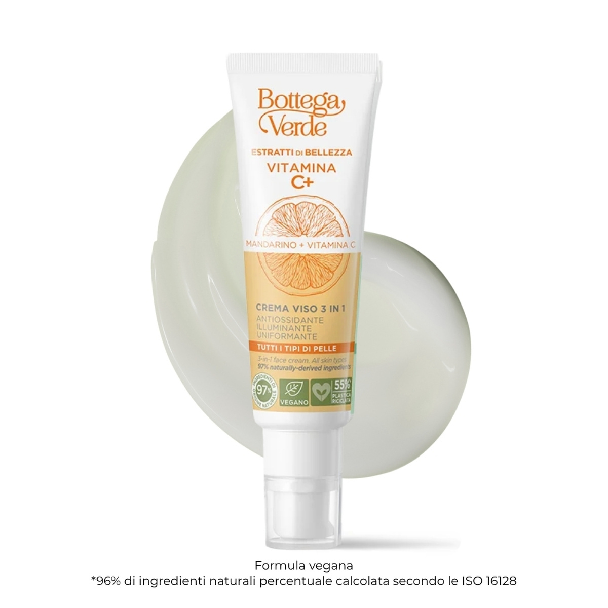 Estratti di bellezza - Vitamina C+ - 3-in-1 face cream - Mandarino + Vitamina C - antioxidant, illuminating, uniforming (50 ml) - all skin types