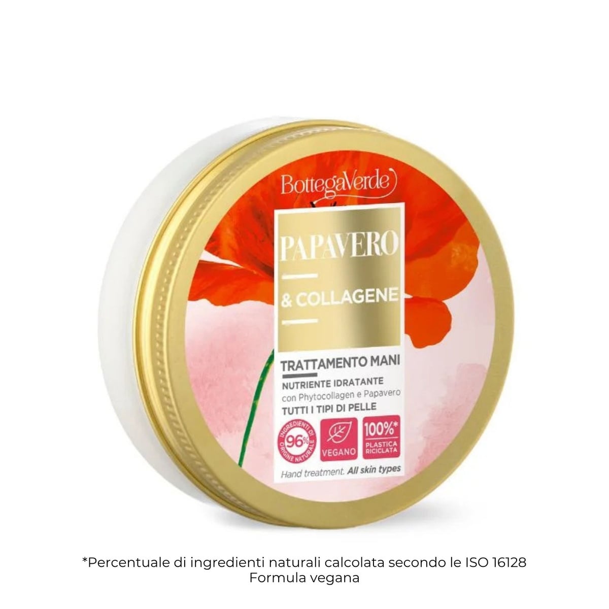 Hand treatment - nourishing and moisturizing - with Phytocollagen and hyperfermented Poppy extract from Tenuta Bottega Verde (50 ml) - all skin types