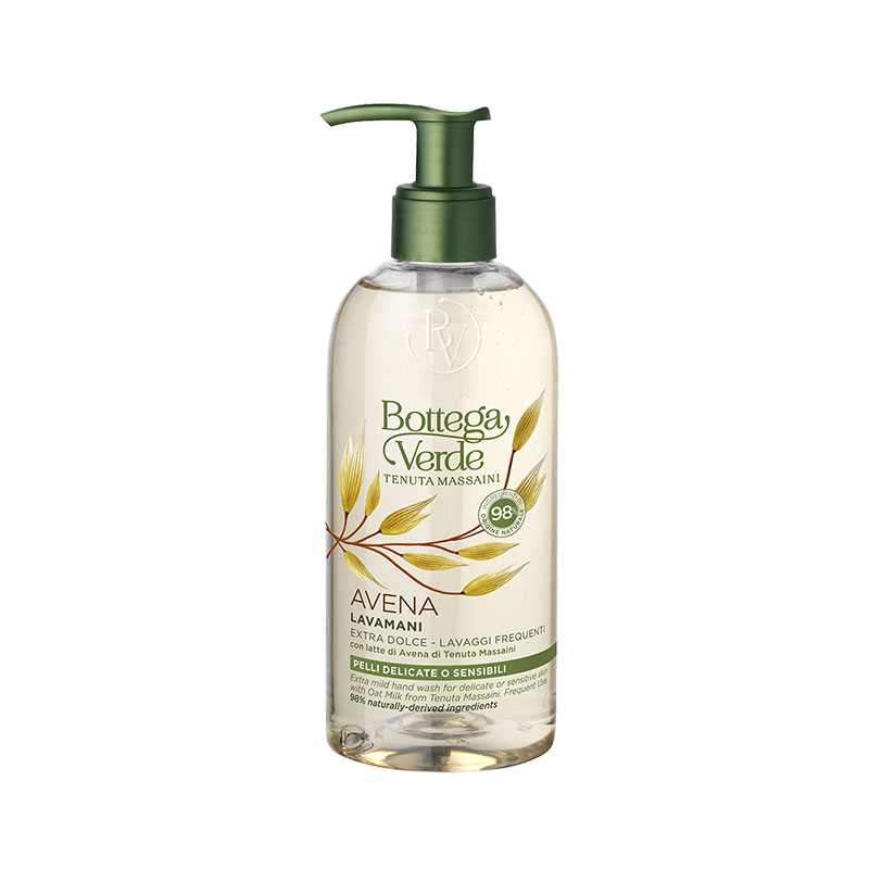 AVENA - Extra Mild Hand Wash for Delicate or Sensitive Skin with Tenuta Massaini Oat Milk (250 ml) - Frequent Use