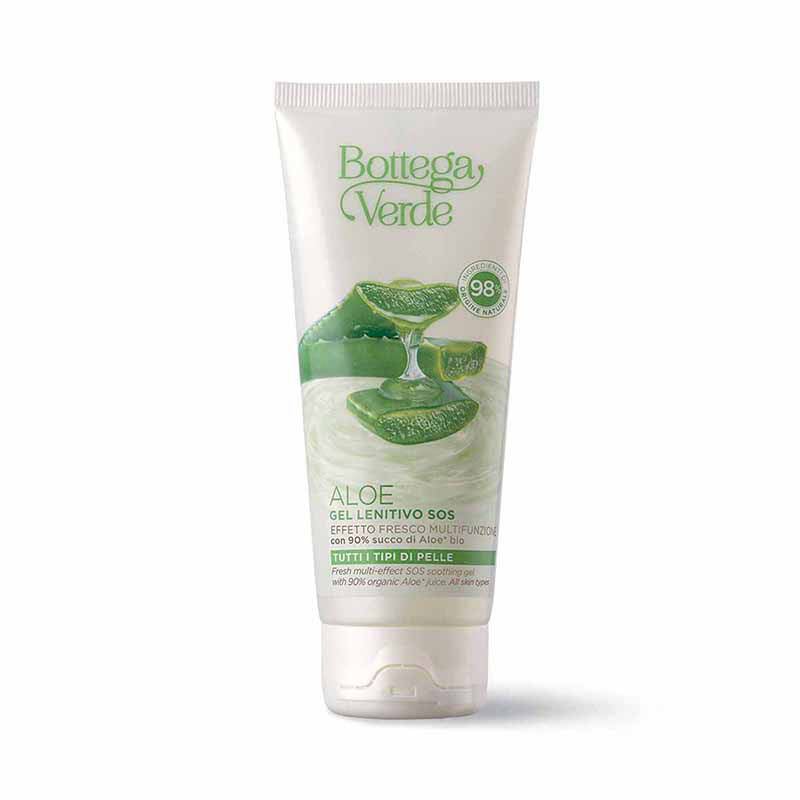 Image of Bottega Verde ALOE - Gel fresco - Gel lenitivo SOS - effetto fresco multifunzione - con 90% succo di Aloe* bio - tutti i tipi di pelle