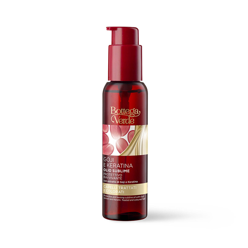 Goji e Keratina - Aceite sublime - protector y revitalizante - con extracto de Goji y Keratina (100 ml) - cabello teñido o tratado